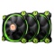Riing 12 LED Green (3 fans pack)